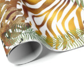 抽象芸術カラフルジャングル ラッピングペーパー (ロールコーナー)