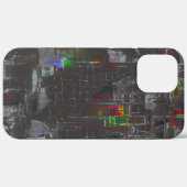 抽象芸術カラフルスケッチジュートの下の暗い夜 Case-Mate iPhoneケース (裏面 (横))