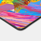 抽象芸術カラフルスタイルポップ・アートのアールアニメロックスター デスクマット (コーナー)
