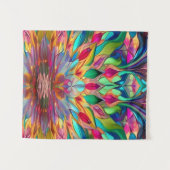 抽象芸術カラフルステンドグラス タペストリー (正面(横))