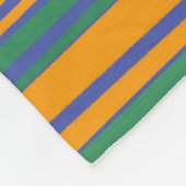 抽象芸術カラフルストライプパターン フリースブランケット (角)