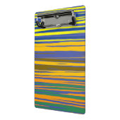 抽象芸術カラフルストライプパターン ミニクリップボード (アングル2)