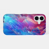 抽象芸術カラフルスパイク_iphoneケース iPhone 16ケース (裏面横)