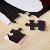 抽象芸術カラフルスペクトルのコラージュ ジグソーパズル (側面)