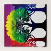 抽象芸術カラフルスペクトル ジグソーパズル (縦)