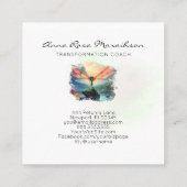 *~*抽象芸術カラフルス絵を描・ロータストンボ スクエア名刺 (裏面)