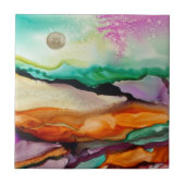 抽象芸術カラフルセラミックタイル タイル (正面)