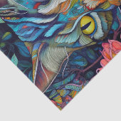 抽象芸術カラフルタビー猫 薄葉紙 (詳細)