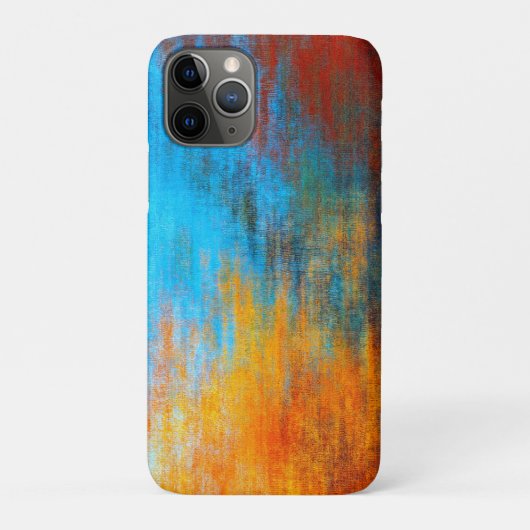 抽象芸術カラフルターコイズブルー、オレンジ、レッド Case-Mate iPhoneケース (裏)