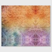 抽象芸術カラフルダマスクアルコールインクウォーター色Wr ラッピングペーパー (フラット)