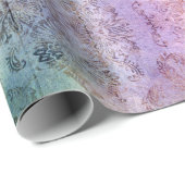 抽象芸術カラフルダマスクアルコールインクウォーター色Wr ラッピングペーパー (ロールコーナー)