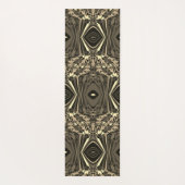 抽象芸術カラフルツイル挟み半レンガ/セピア ヨガマット (裏面)