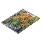 抽象芸術カラフルツリーズバイブル祈りの言葉ジャーナル ノートブック (左側)