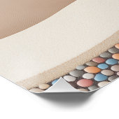 抽象芸術カラフルツリーデザイン ポスター (コーナー)