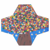 抽象芸術カラフルツリー サッカーボール (フラット)