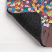 抽象芸術カラフルツリー マウスパッド (コーナー)