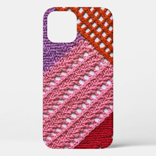 抽象芸術カラフルテクスチャをスポークで編み上げる。ニット Case-Mate iPhoneケース (裏面)