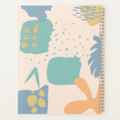 抽象芸術カラフルデザインと女性顔 プランナー手帳 (裏面)