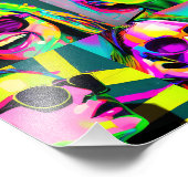 抽象芸術カラフルデジタルアート フォトプリント            (角)