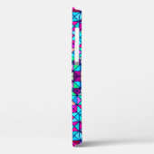 抽象芸術カラフルデジタル装飾フラワージオメ Case-Mate iPhoneケース (裏面 / 左)