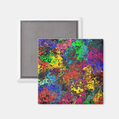 抽象芸術カラフルトワイラー/オフィス マグネット (正面/裏面)