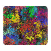 抽象芸術カラフルトワイラー/ カッティングボード (正面)