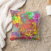 抽象芸術カラフルトワイラー クッション (ブランケット)