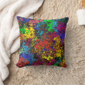 抽象芸術カラフルトワイラー/ クッション (ブランケット)