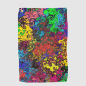 抽象芸術カラフルトワイラー/ ゴルフタオル (正面)