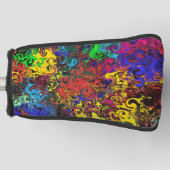 抽象芸術カラフルトワイラー/ ゴルフヘッドカバー (正面)