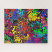 抽象芸術カラフルトワイラー/ ジグソーパズル (横)