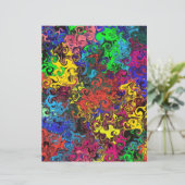 抽象芸術カラフルトワイラー/スクラップブック紙 (スタンド正面)
