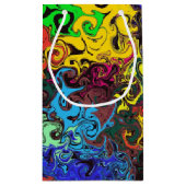 抽象芸術カラフルトワイラー/ スモールペーパーバッグ (裏面)