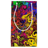 抽象芸術カラフルトワイラー/ スモールペーパーバッグ (正面)