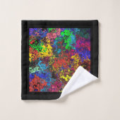 抽象芸術カラフルトワイラー/ バスタオルセット (ウォッシュタオル)