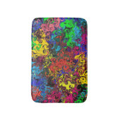 抽象芸術カラフルトワイラー/ バスマット (正面縦)