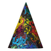 抽象芸術カラフルトワイラー/ パーティーハット (左)