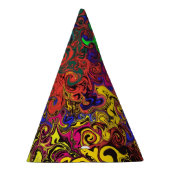 抽象芸術カラフルトワイラー/ パーティーハット (右)