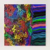 抽象芸術カラフルトワイラー/プッシュ/ ジグソーパズル (横)