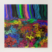 抽象芸術カラフルトワイラー/プッシュ/ ジグソーパズル (縦)