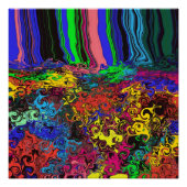 抽象芸術カラフルトワイラー/プッシュ/ ポスター (正面)