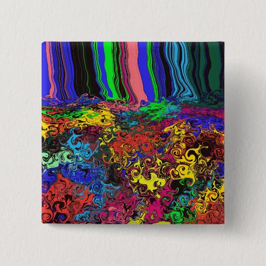 抽象芸術カラフルトワイラー/プッシュ/ 缶バッジ (正面)