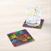抽象芸術カラフルトワイラー/ ペーパーコースター (インサイチュ)