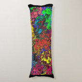 抽象芸術カラフルトワイラー/ ボディピロー (正面縦)