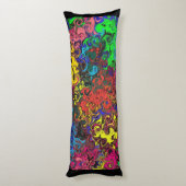 抽象芸術カラフルトワイラー/ ボディピロー (裏面 (縦))