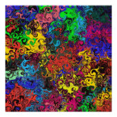 抽象芸術カラフルトワイラー/ ポスター (正面)