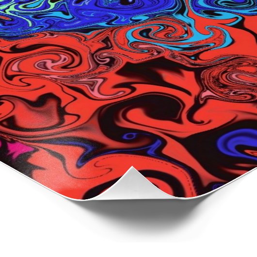 抽象芸術カラフルトワイラー/ ポスター (コーナー)