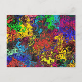 抽象芸術カラフルトワイラー/ ポストカード (正面)