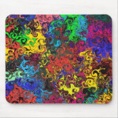抽象芸術カラフルトワイラー/ マウスパッド (正面)