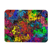 抽象芸術カラフルトワイラー/ マグネット (横)